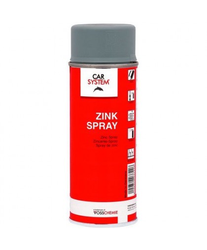 CARSYSTEM Zink Spray - Краска-спрей для оцинкования поверхностей, сварочный грунт, серый (400мл)