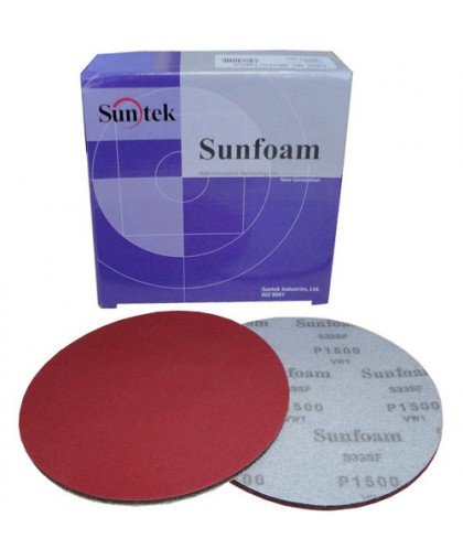 SUNMIGHT Шлифовальный круг SUNFOAM 150мм на липучке, без отв., P3000 (упаковка 10шт.)